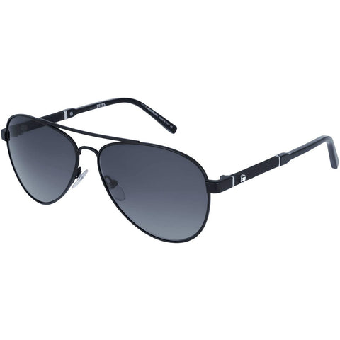 Sunglasses, Montblanc, Crafted in Italy,Montblanc Unisex Adults’ MB645S 02B 59 Sunglasses, Black (Nero Opaco/Fumo Grad) - Crafted in Italy Eyewear 