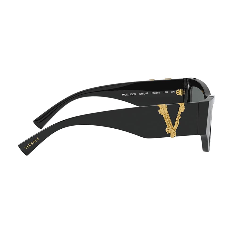 Versace 0VE4383 Occhiali, (BLACK/GREY), 56/15/140