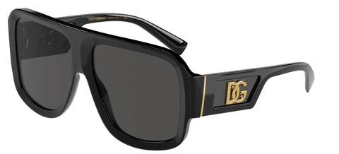 Occhiali da Sole Dolce & Gabbana DG 4401 Shiny Black/Grey 58/14/140 uomo