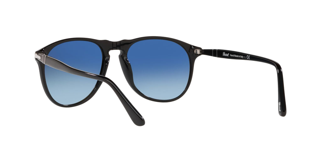 Persol 0PO9649S Occhiali, Black/Blue Shaded, 55 Uomo