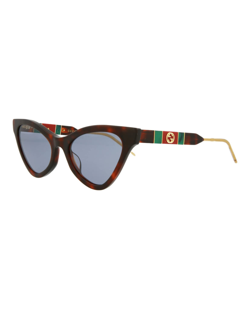 Gucci GG0597S-002-55 Occhiali, Havana Dunk E L, 55.0 Unisex-Adulto