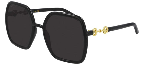 Gucci Occhiali da Sole GG0890S Black/Grey 55/19/140 donna