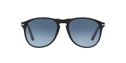 Persol 0PO9649S Occhiali, Black/Blue Shaded, 55 Uomo