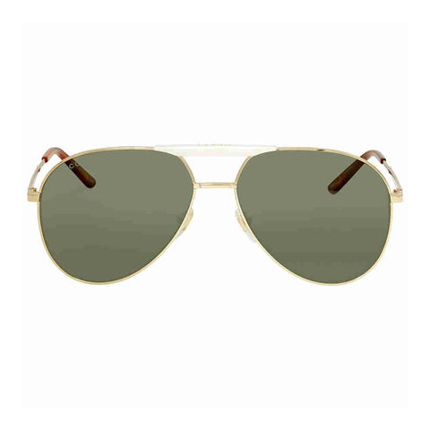 Sunglasses, Gucci, Crafted in Italy,Gucci Unisex Adults’ GG0242S-003-59 Sunglasses, Gold-Opal, 59.0 - Crafted in Italy Eyewear 