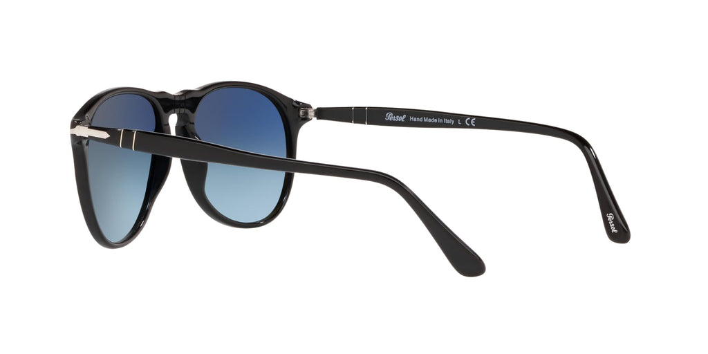 Persol 0PO9649S Occhiali, Black/Blue Shaded, 55 Uomo