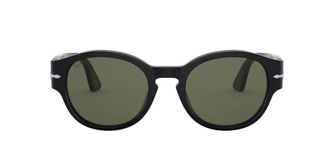 Persol 0PO3230S Occhiali, Nero/Verde, 52 Unisex-Adulto