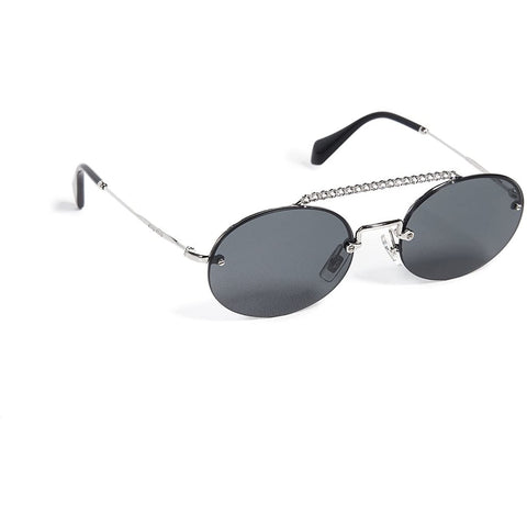 Sunglasses, Miu Miu, Crafted in Italy,Miu Miu Women's Round Aviator Sunglasses - Crafted in Italy Eyewear 