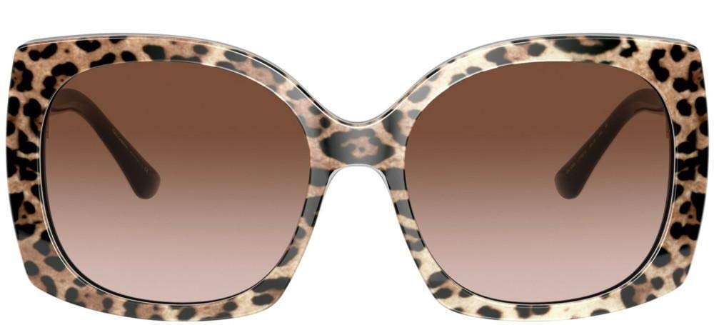 Dolce & Gabbana Occhiali da Sole PRINT FAMILY DG 4385 Leo Brown/Brown Shaded 58/18/145 donna