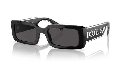 Dolce & Gabbana Occhiali da Sole DG 6187 Shiny Black/Grey 53/20/145 donna