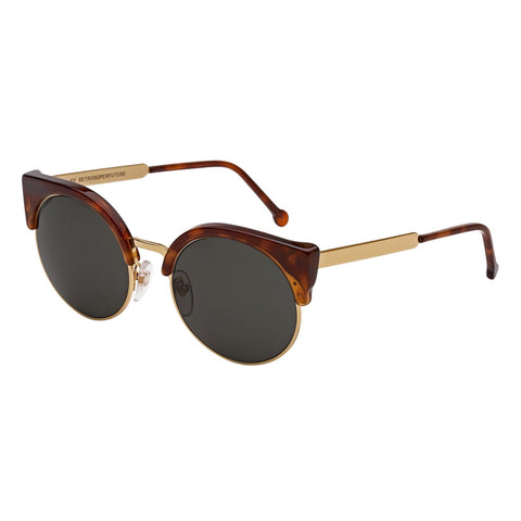 Sunglasses, RETROSUPERFUTURE, Crafted in Italy,Super Lucia 337 Ilaria Sunglasses Gold Havana Francis by RETROSUPERFUTURE - Crafted in Italy Eyewear 