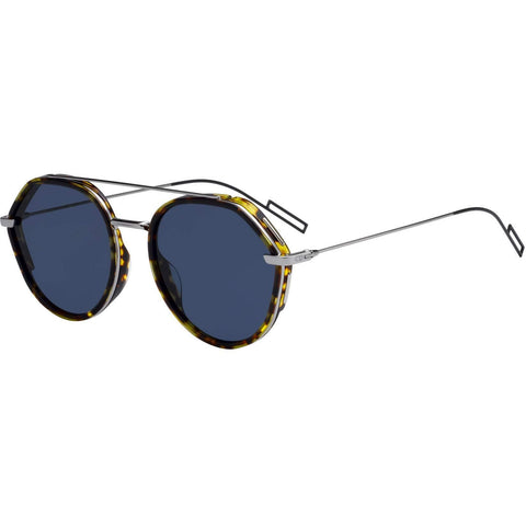 Sunglasses, Christian Dior, Crafted in Italy,Dior Homme 0219S 3MA Havana 0219S Round Sunglasses Lens Category 3 Size 53mm - Crafted in Italy Eyewear 