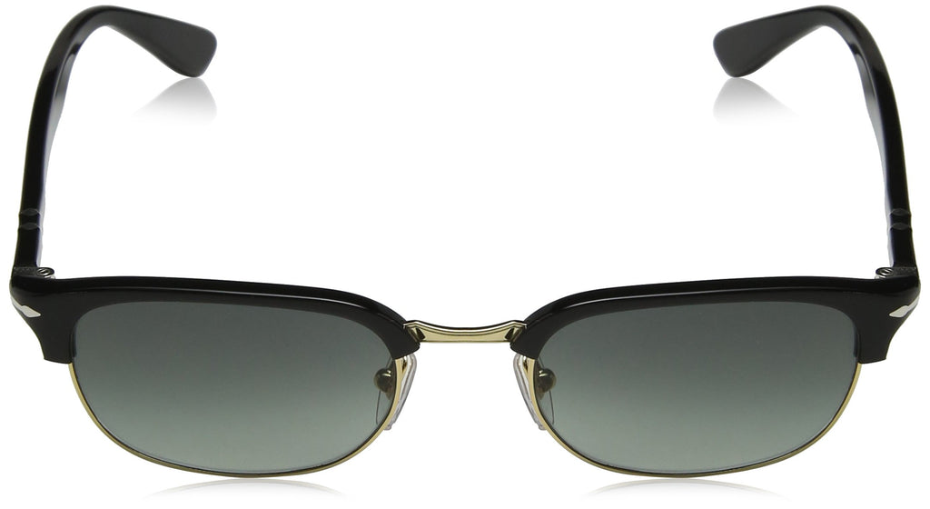 Persol 0PO8139S, Occhiali da Sole Unisex-Adulto, Nero (Gestell: schwarz, Gläser: dunkelgrau 95/71), Medium (Taglia produttore: 55)