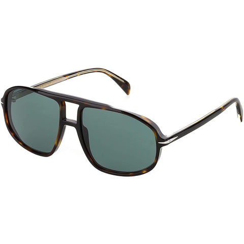 David Beckham DB 1000/S Dark Havana/Green Men's Sunglasses
