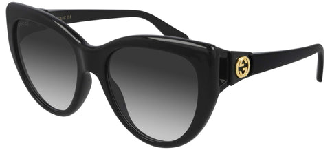 Gucci Occhiali da Sole GG0877S Black/Grey Shaded 56/18/130 donna