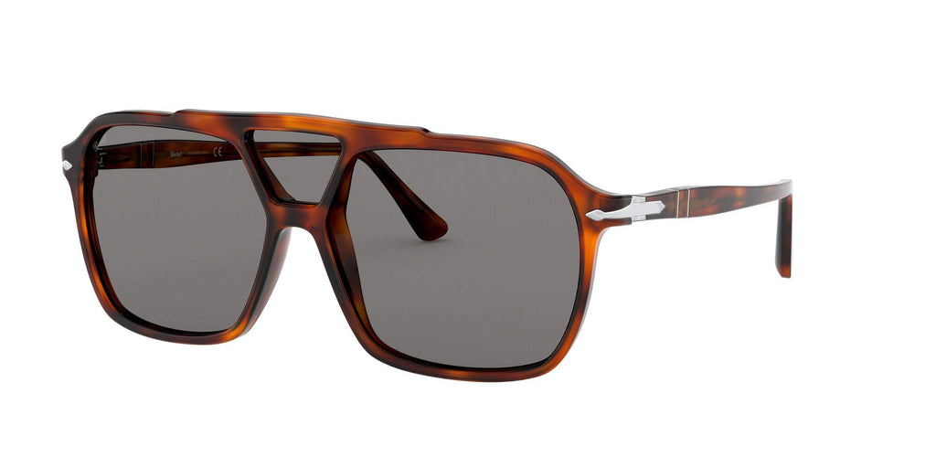 Ray-Ban 0PO3223S Occhiali da Sole, Grigio (Tortoise Brown), 59.0 Uomo